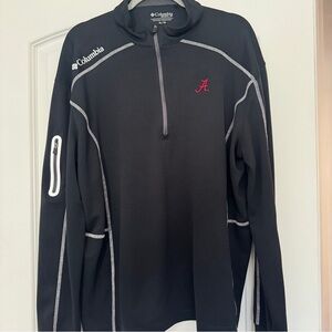 University of Alabama black performance long sleeve quarter zip XL